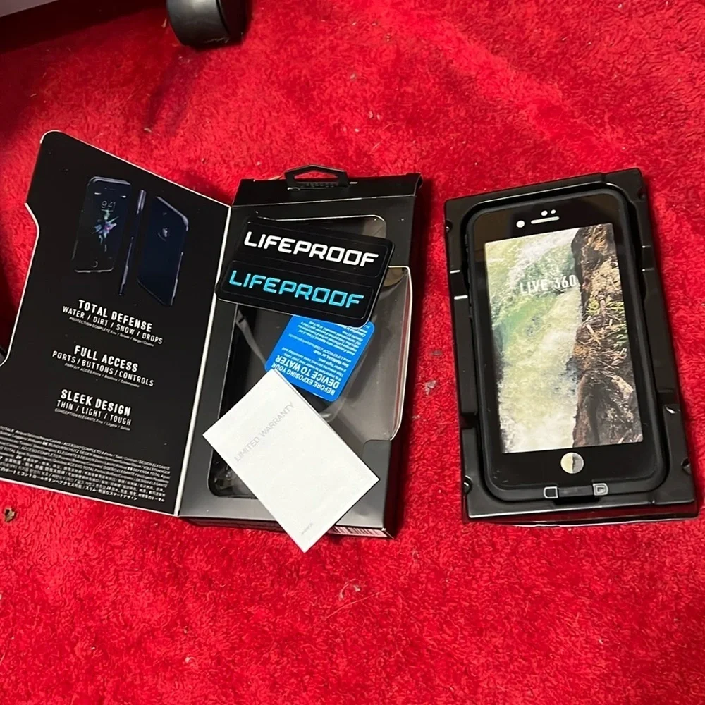 LifeProof FRE Series Waterproof Case Cover for iPhone 7 Plus - Black